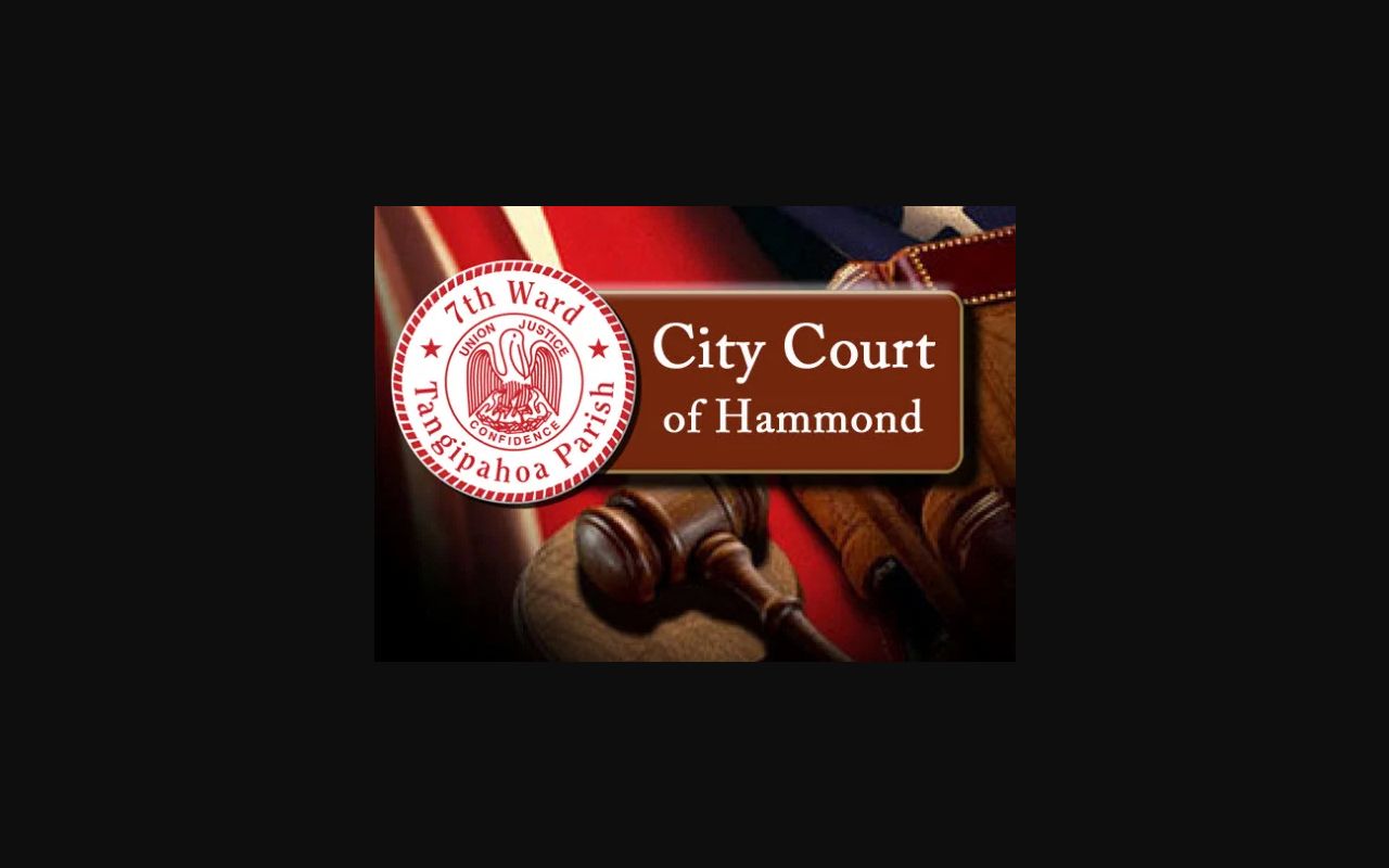 Hammond City Court page on the city website
