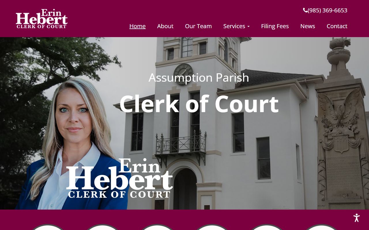 Assumption Parish Clerk of Court homepage